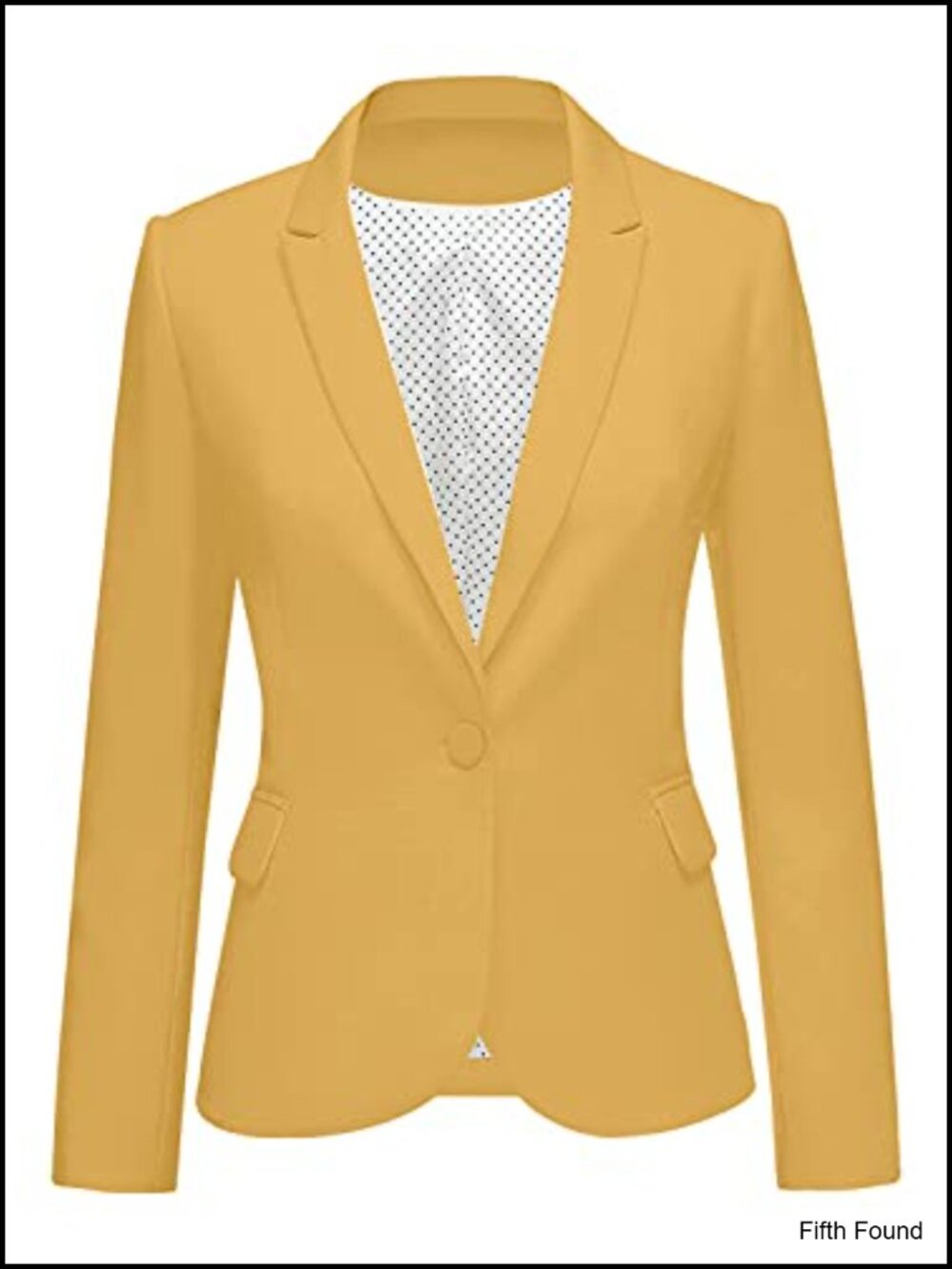 Women's Notched Lapel One Button Blazer Suit Jacket Business Casual